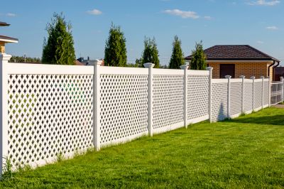 Vinyl Fence with Decorative Posts